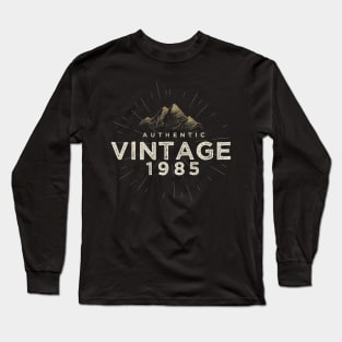 Authentic Vintage 1985 Birthday Design Long Sleeve T-Shirt